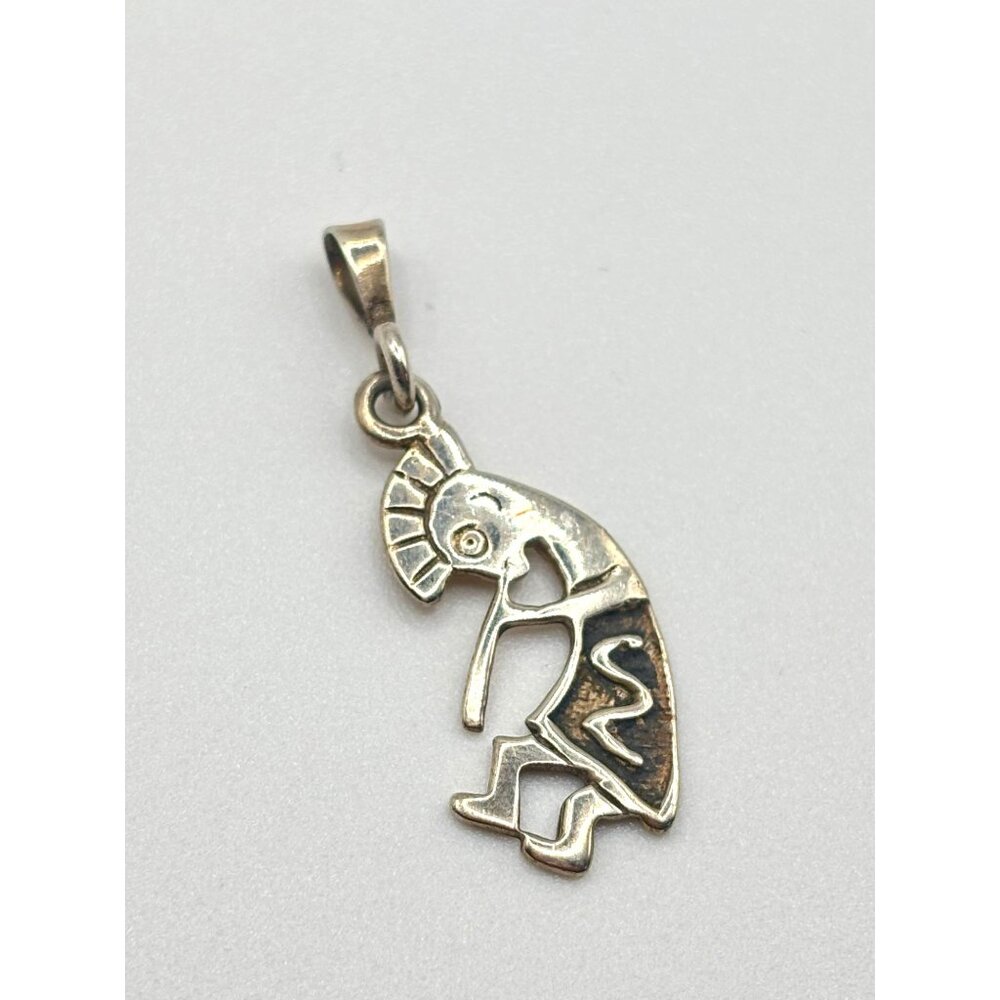Sterling Silver Kokopelli Pendant Charm 925